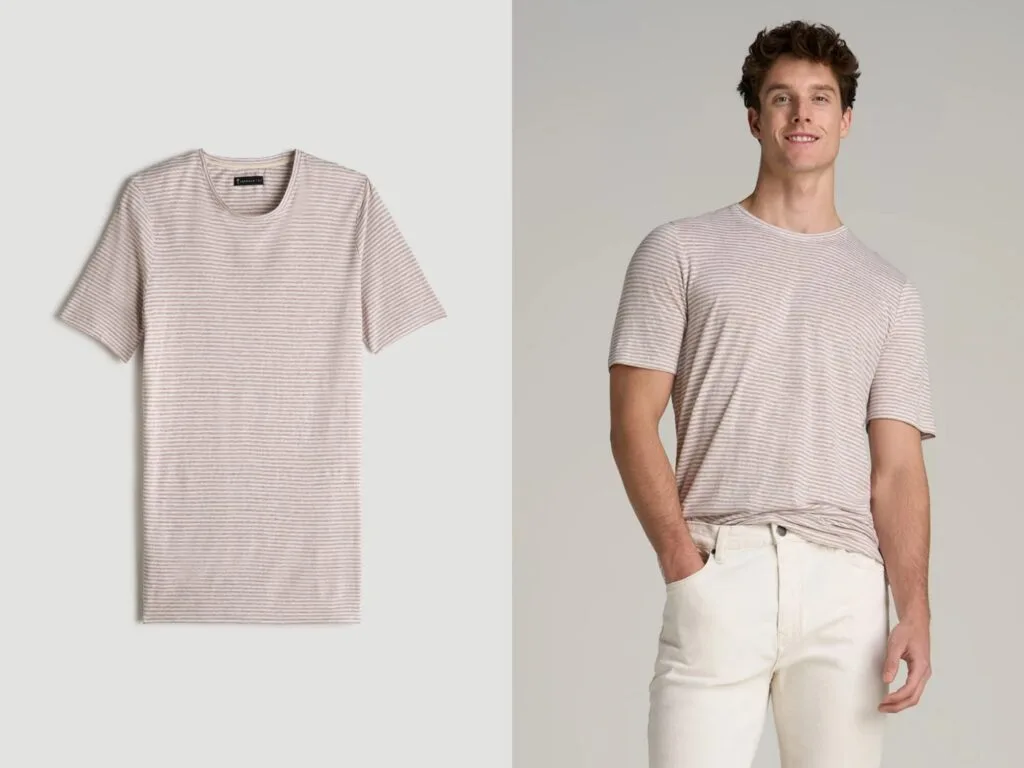 American Tall Linen Crewneck Tee